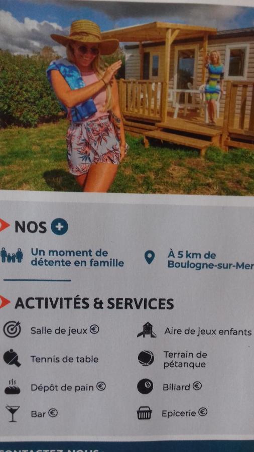 Magnifique Mobil Home Avec Clim Face Mer Le Portel Exteriér fotografie
